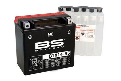 Аккумулятор BS-Battery BTX14-BS (YTX14-BS), 300604