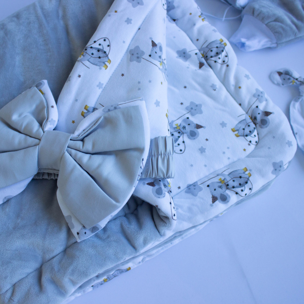 Комплект велюровый на выписку "Велюр" 6 предметов