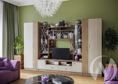 Гостиная Женева (ясень шимо темный/ясень шимо светлый)