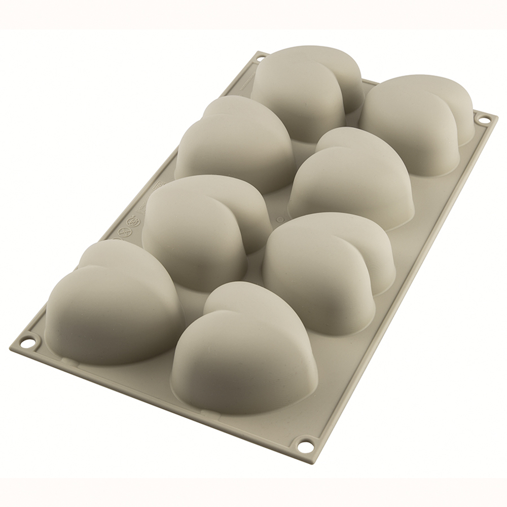 Форма для приготовления пирожных Cuoricino 17x30см силиконовая Silikomart