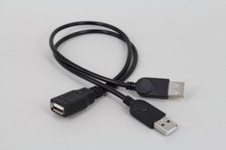 USB разветвитель 2.0 1 гнездо на 2 штекера