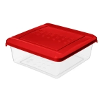 Контейнер для продуктов Asti квадратный 0,5л (красный)