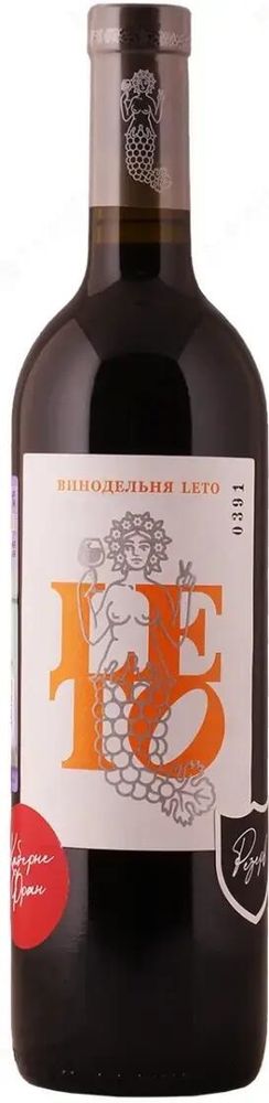 Вино сухое красное  «Каберне Фран Резерв» 2020г Винодельня LETO креп 13,5%, емк 0,75л