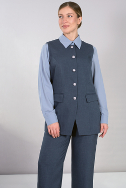 Жилет женский 4416АП, Темно-серый #479ТСе064416АП