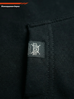 Толстовка с капюшоном и карманом кенгуру мужская LEGENDA Logo Сильный духом черная