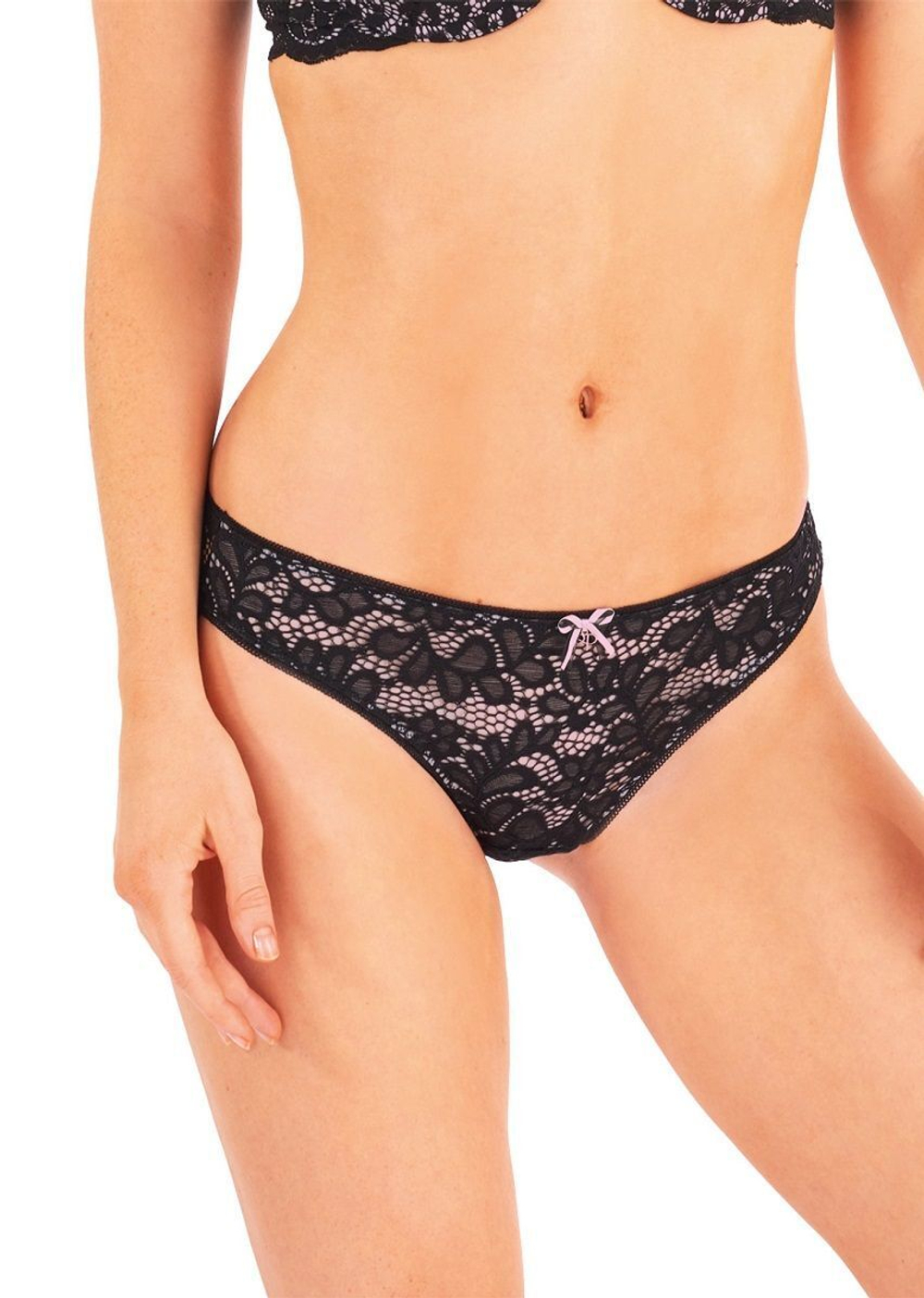 Кружевные трусики-бразилиана Amy (Размер: S) (Цвет: синий)