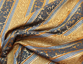 Шенилл Бланк полоса синий