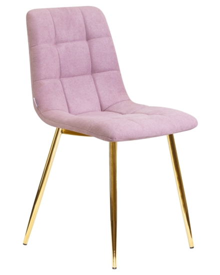Стул обеденный DOBRIN ALEX, золотые ножки, сиреневая ткань (UF860-04B)