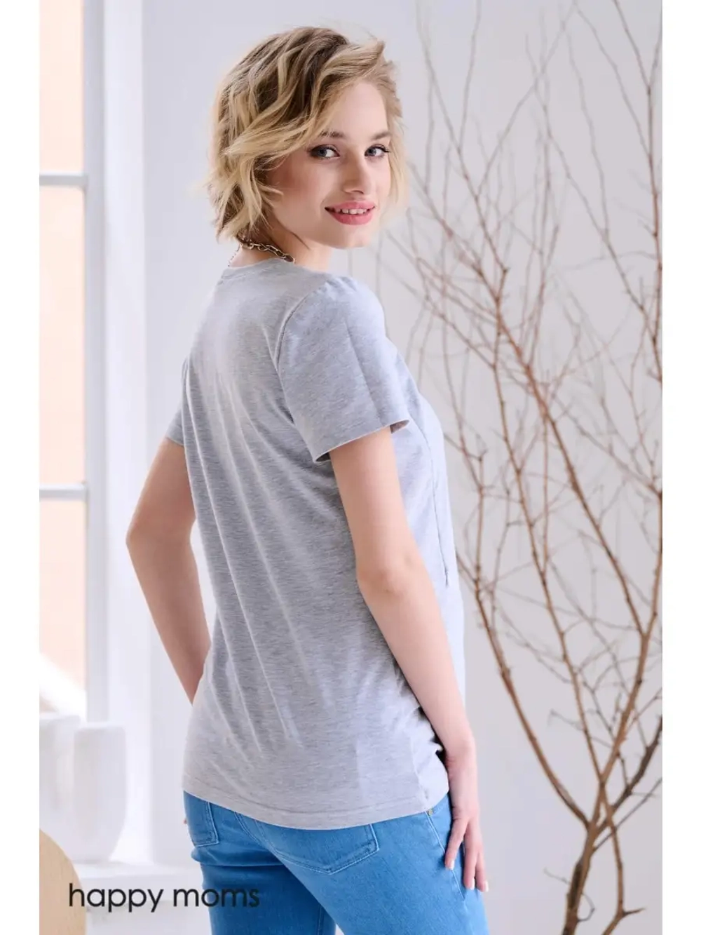 Футболка для беременных и кормящих мам
