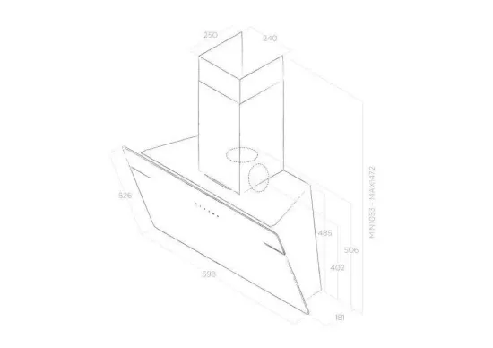 Вытяжка ELICA L'ESSENZA BL/A/90