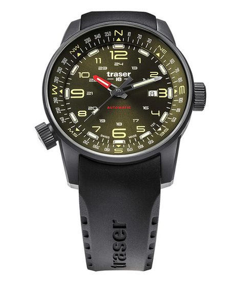 Швейцарские тактические часы Traser P68 Pathfinder Aunomatic Green 110457