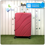 Большой чемодан IMPREZA WAVE, Малиновый