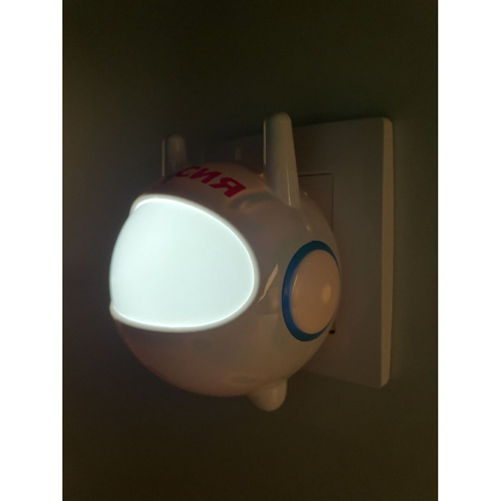 Ночник - светильник светодиодный ЭРА NN-604-LS-W в розетку с датчиком освещенности белый | Ночники