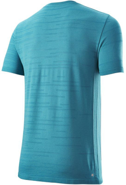 Футболка мужская теннисная Wilson Bela Seamless Crew II M - barrier reef