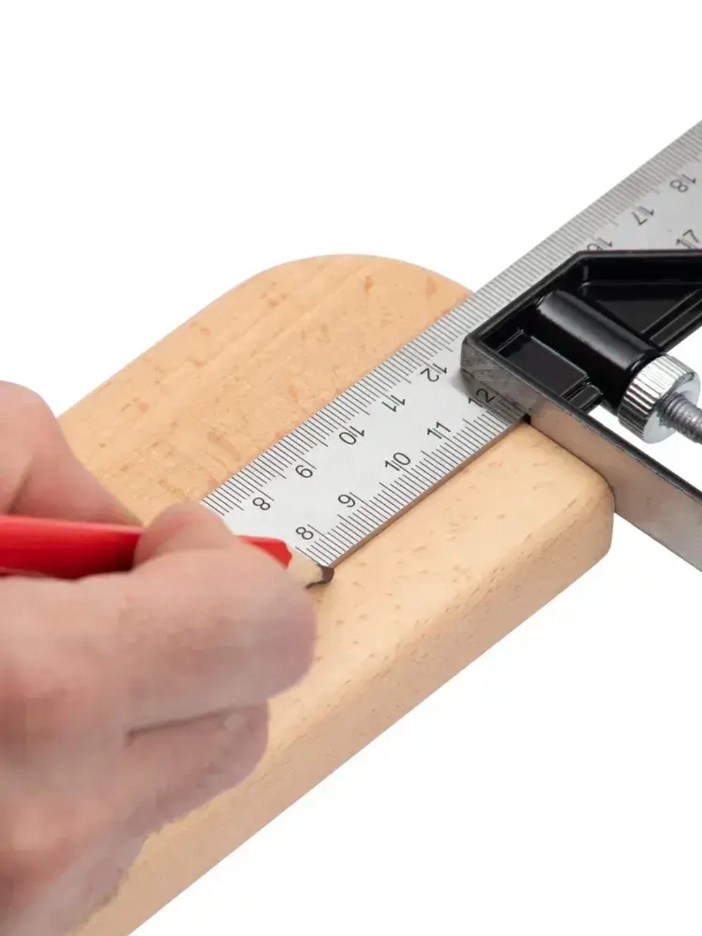 Угольник строительный 30см с уровнем. 45, 90 градусов ZENDUB