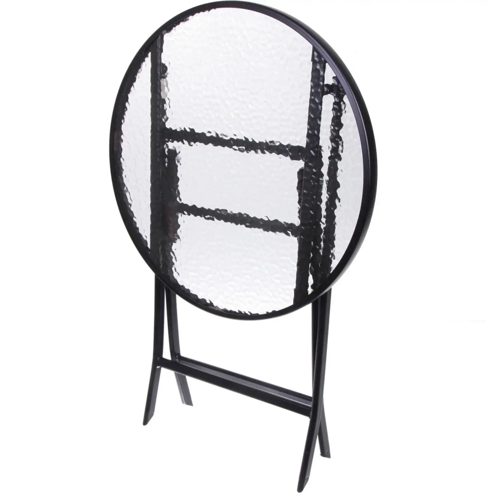 Стол складной круглый «Дачная симфония» DS-R60G, 60*70 см, черный