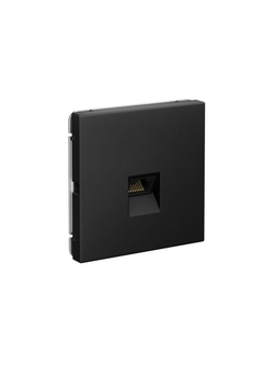 Розетка компьютерная ArtGallery RJ45 кат.6A механизм карбон SE GAL001086
