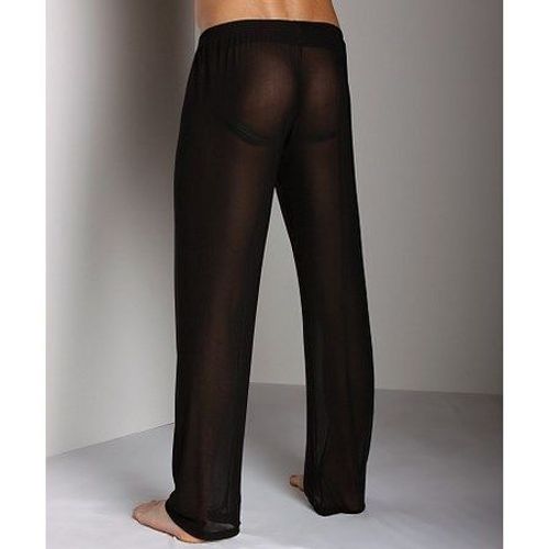 Мужские штаны в сетку черные N2N Sheer Mesh Black Pants