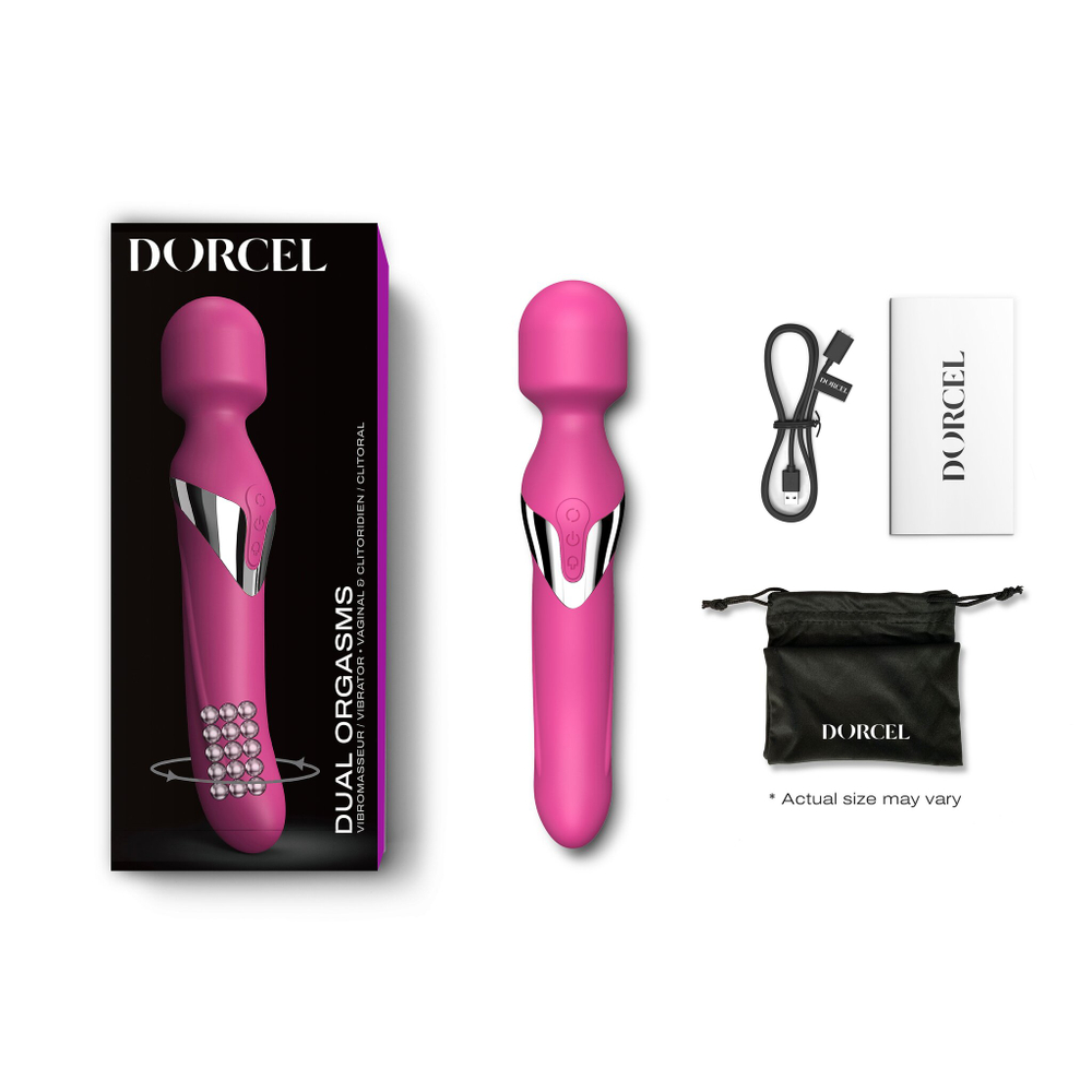 Dorcel DUAL ORGASMS MAGENTA - Двусторонний массажер