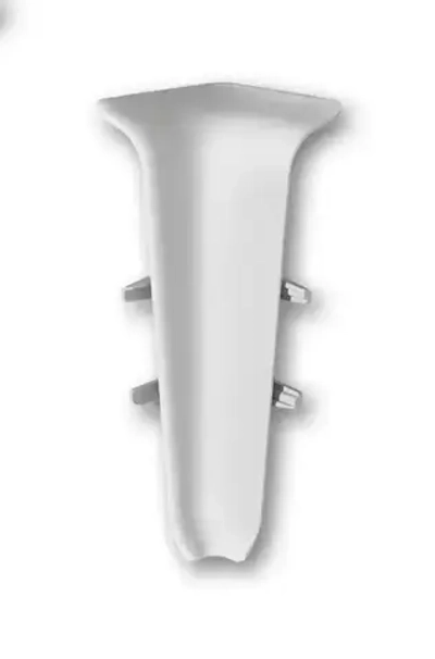 Внутренний угол плинтуса IDEAL Деконика 100 мм, Светло-серый 002 (1 шт)