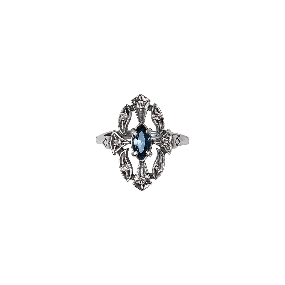 "Маркиза" кольцо в серебряном покрытии из коллекции "Леди" от Jenavi