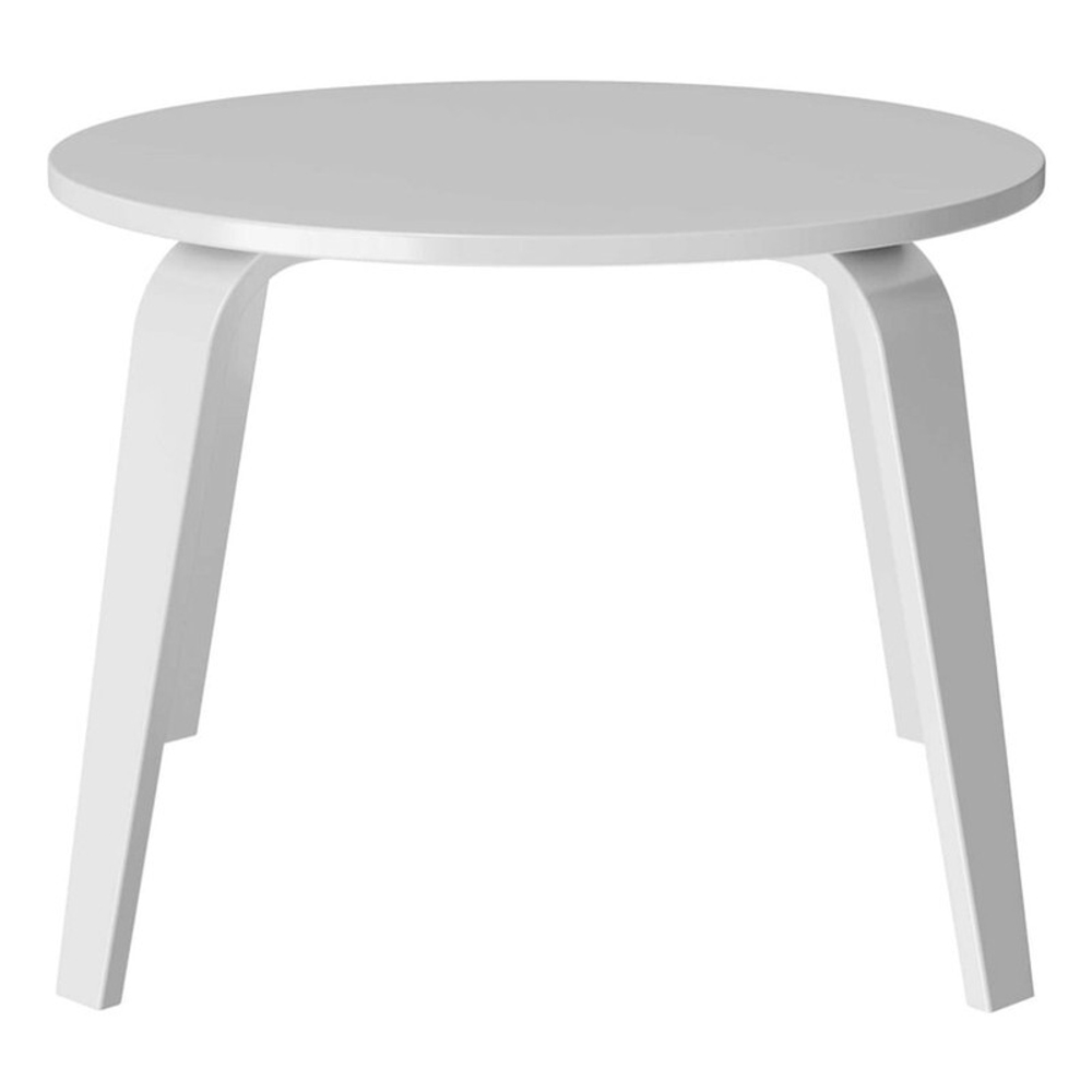 Стол журнальный круглый STEFANO, D=60 см, белый