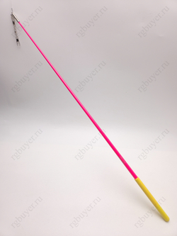 Палочка Sasaki 50 см розовая с жёлтой ручкой KEPxY(Fluo Pink x Yellow)