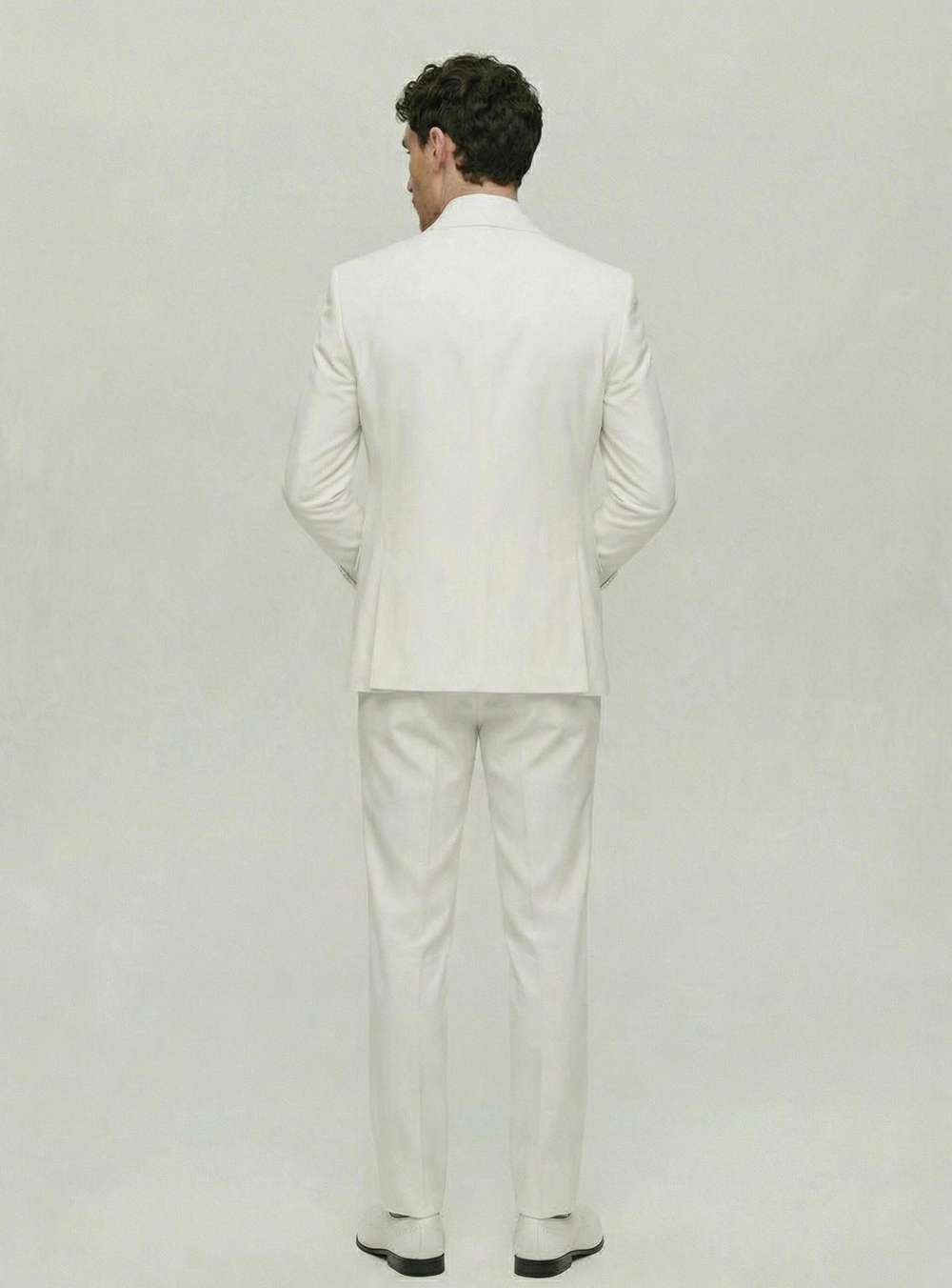 Мужской смокинг двойка (белый) А56