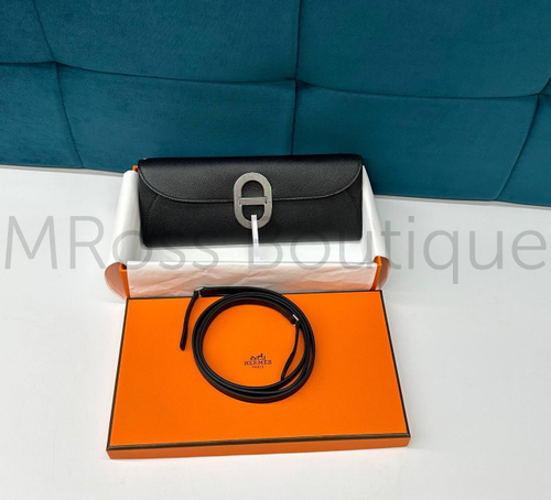 Сумка-клатч Hermes Maillon To Go Wallet черного цвета