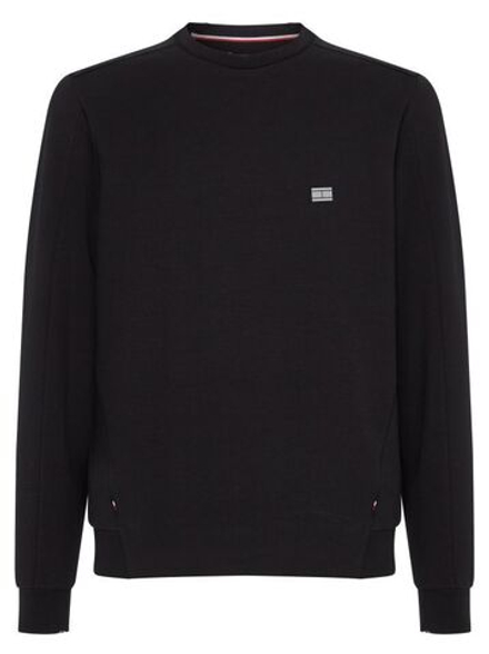 Мужская теннисная кофта Tommy Hilfiger Tech Essentials Crew - черный