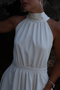 Платье Полли мини молочное