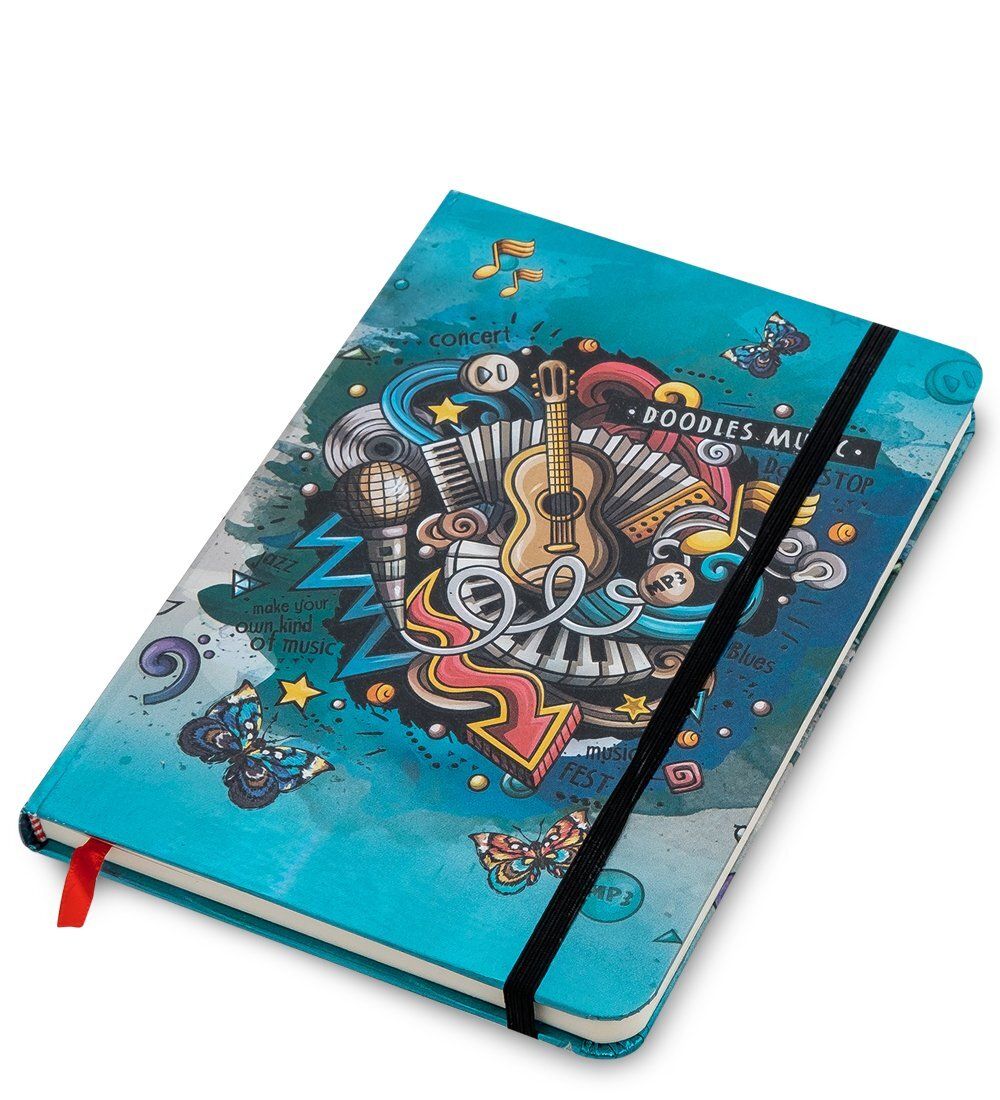 BM-05/4 Блокнот сред. «Звуки музыки» (3D твердая обложка)