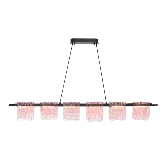 SL6021.403.36 Светильник подвесной ST-Luce черный/розовый LED 1*36W 3000K VOILE