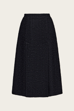 Черная твидовая юбка-миди "Эдит"