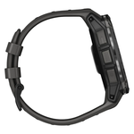 Спортивные часы Garmin Instinct 3, 50 мм, AMOLED, силиконовый ремешок угольного цвета Чёрный безель, AMOLED-дисплей. Ремешок с классической застёжкой — на запястье обхватом 141–213 мм