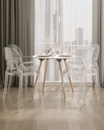 Стул Victoria Ghost с подлокотниками прозрачный