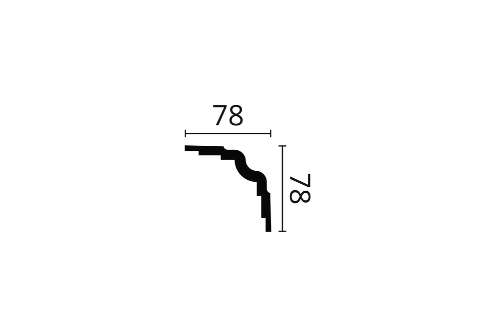 ПЛИНТУС ПОТОЛОЧНЫЙ WT25 WALLSTYL