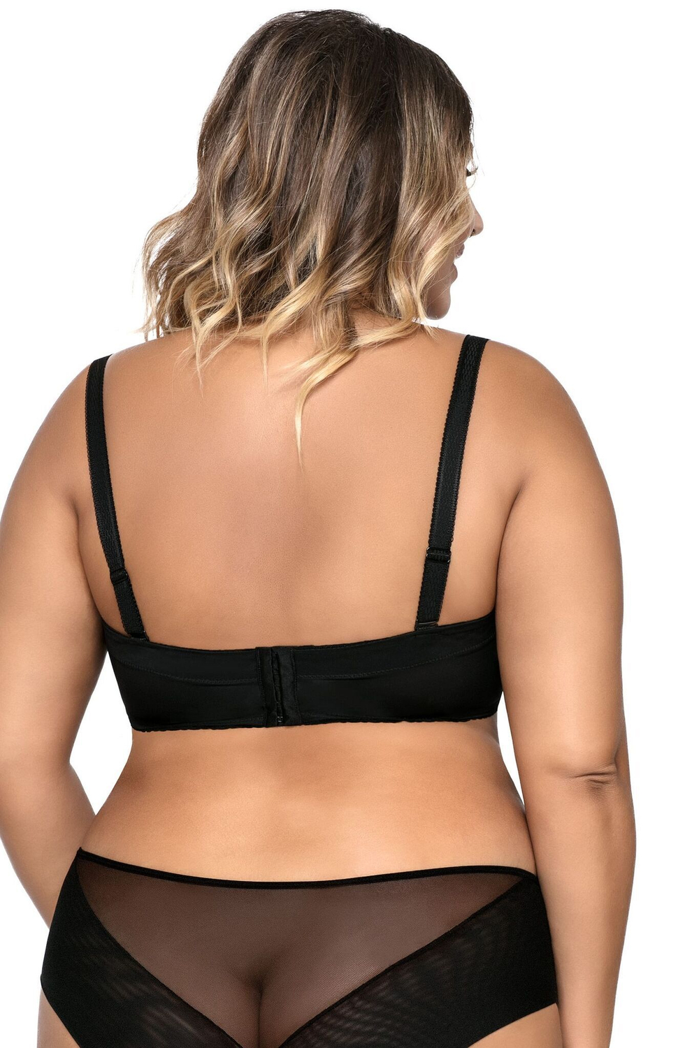 Бюстгальтер-балконет с гладкими чашками без отделки (Размер: 100D) (Цвет: телесный)