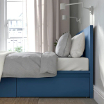 Каркас кровати с 2 ящиками - IKEA MALM/МАЛЬМ ИКЕА, 176x200 см, синий
