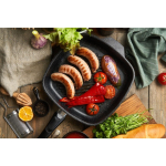 Сковорода-гриль алюминий, 28 см, антипригарное покрытие, Нева Металл Посуда, Байкал, 254028G, съемная ручка