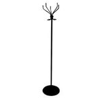 Вешалка-стойка Т22, 1,88 м, диск 40 см, 5 крючков, металл, черная