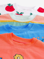 Футболка для девочки Next E65-362, 4 шт., Синий, Белый, Оранжевый