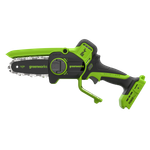 Цепная мини пила аккумуляторная Greenworks CS2410A, 24V, 10см, бесщёточная, с автоматической смазкой цепи, c 1хАКБ 2Ач и ЗУ (CS2410AUA)