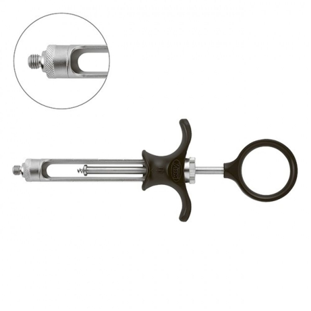 Шприц карпульный тип B, с резьбой для проводниковой анестезии