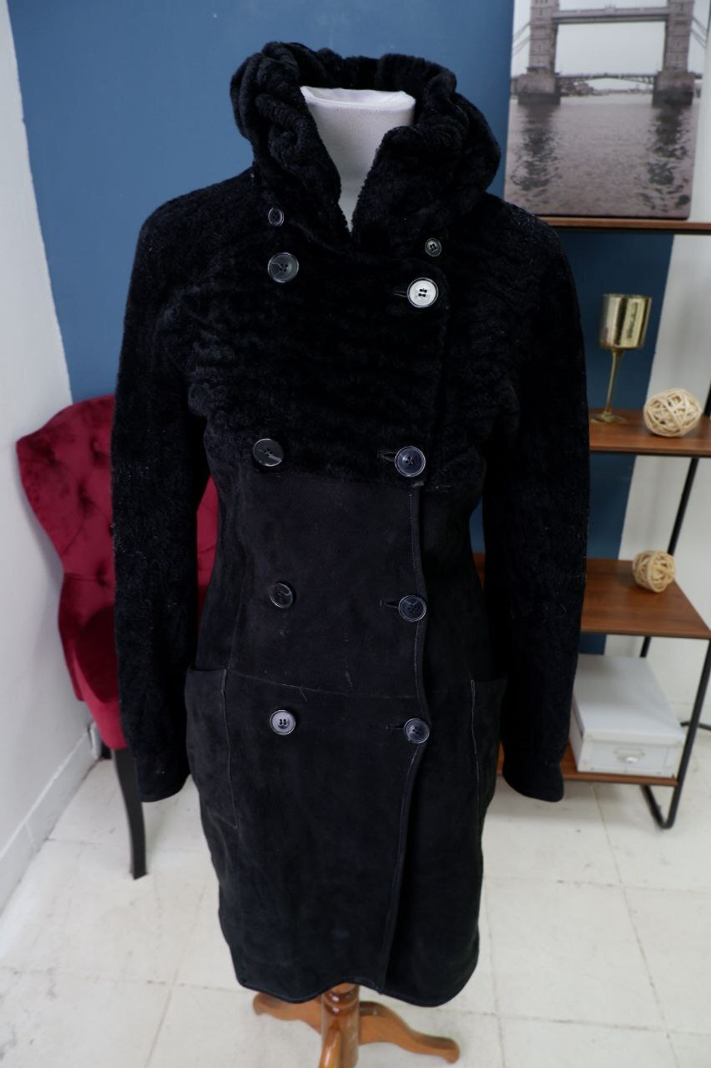 Дубленка кожаная 46 размер