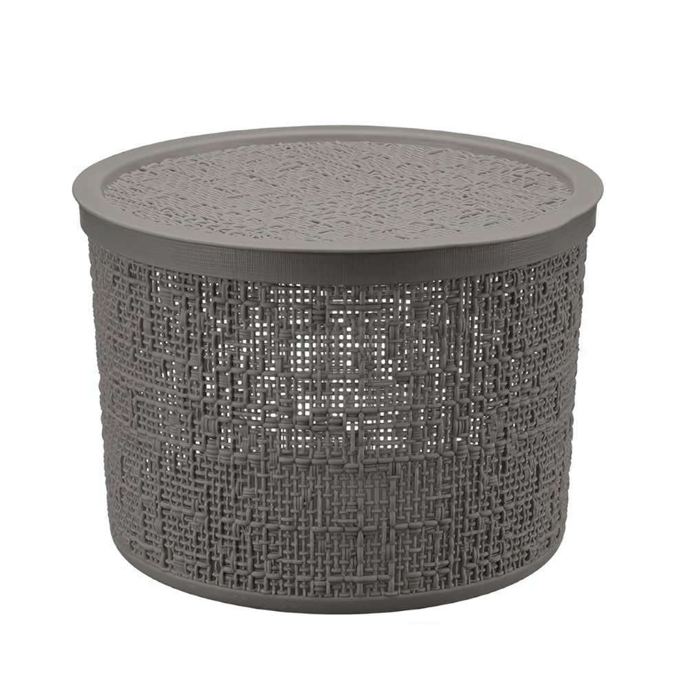 Коробка БЯЗЬ 2л с крышкой круглая D=17см М 2328