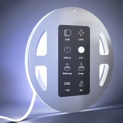 Светодиодная лента Ультра 24В COB 8Вт/м 6000К 5м IP 20 201073 Led Strip 201073