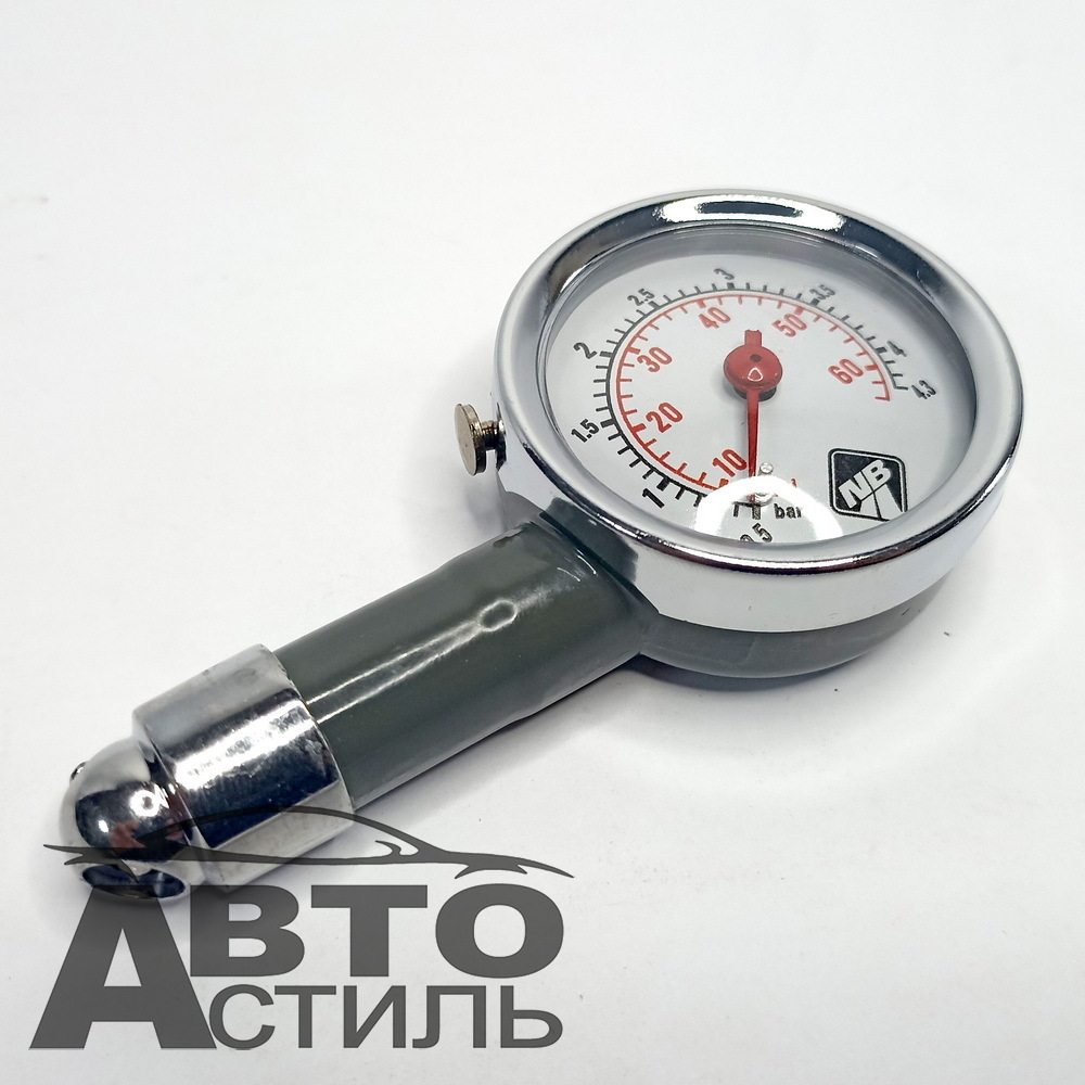 Манометр шинный  КЕЙС  Nova Brigt до 6,0атм металл 47756