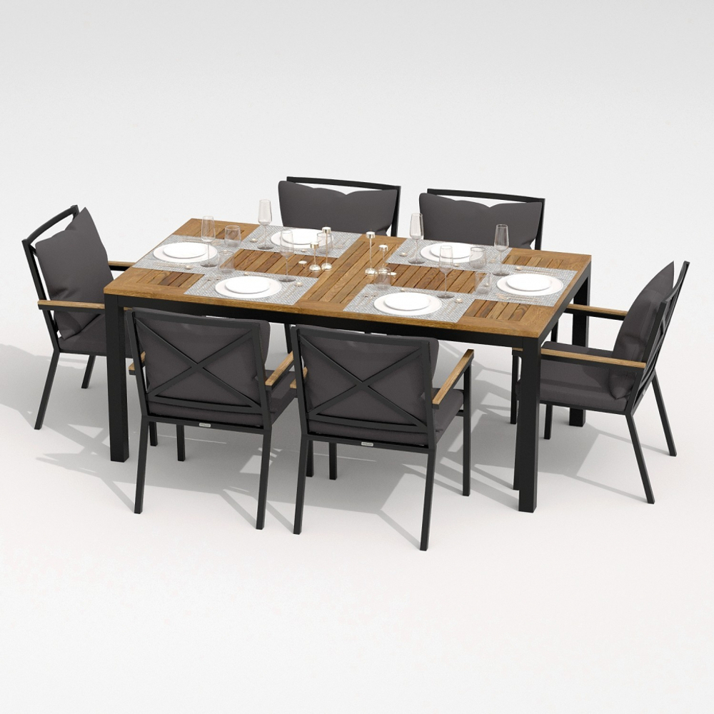 Стул Ideal Patio ФЕСТА плюс антрацит - каркас карбон