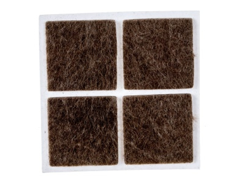 Мебельные накладки STAYER Comfort фетровые 4шт коричн 25*25мм